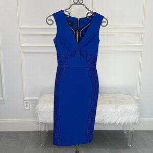 Hybrid Womens blue sheath midi dress UK 8/ US 0